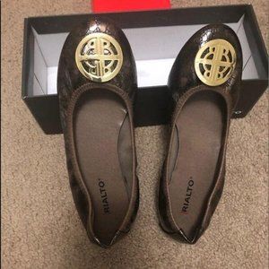 Rialto Sydney Flats Bronze Gold Embellishment